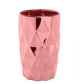 Copo Alto de Vidro Diamond Rose Gold 350ml - Ela Decora
